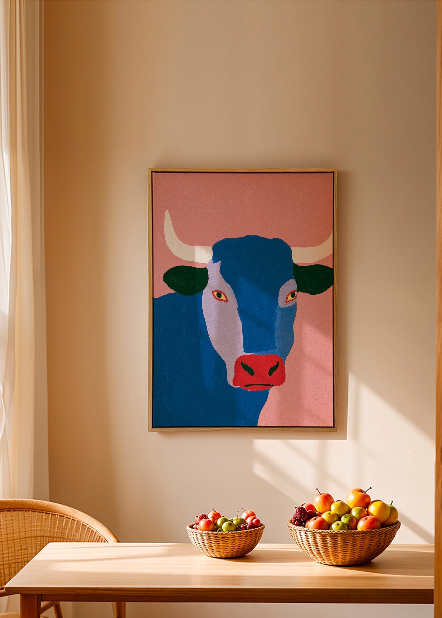 Indigo tyr kunst