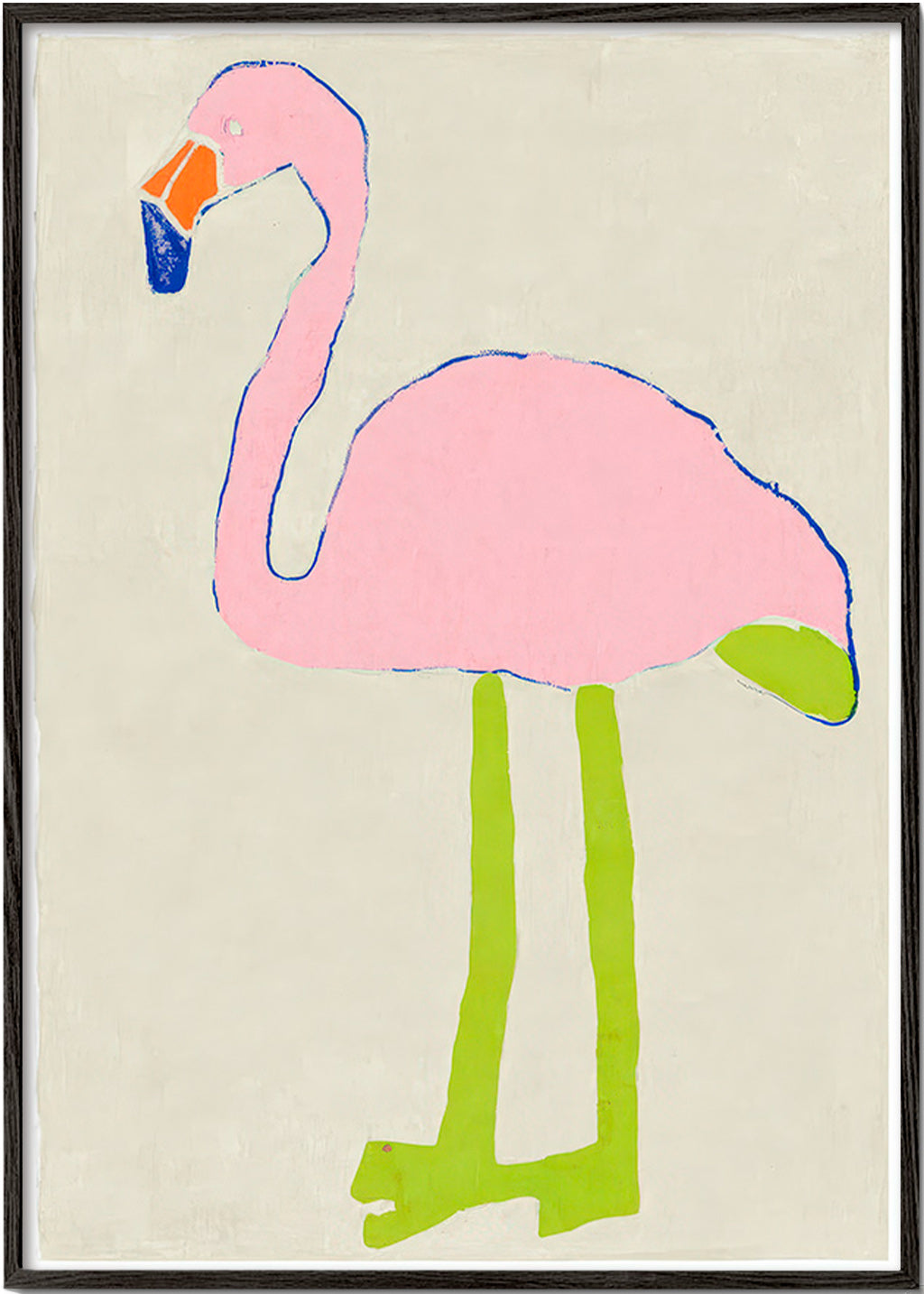 Rosa flamingo plakat