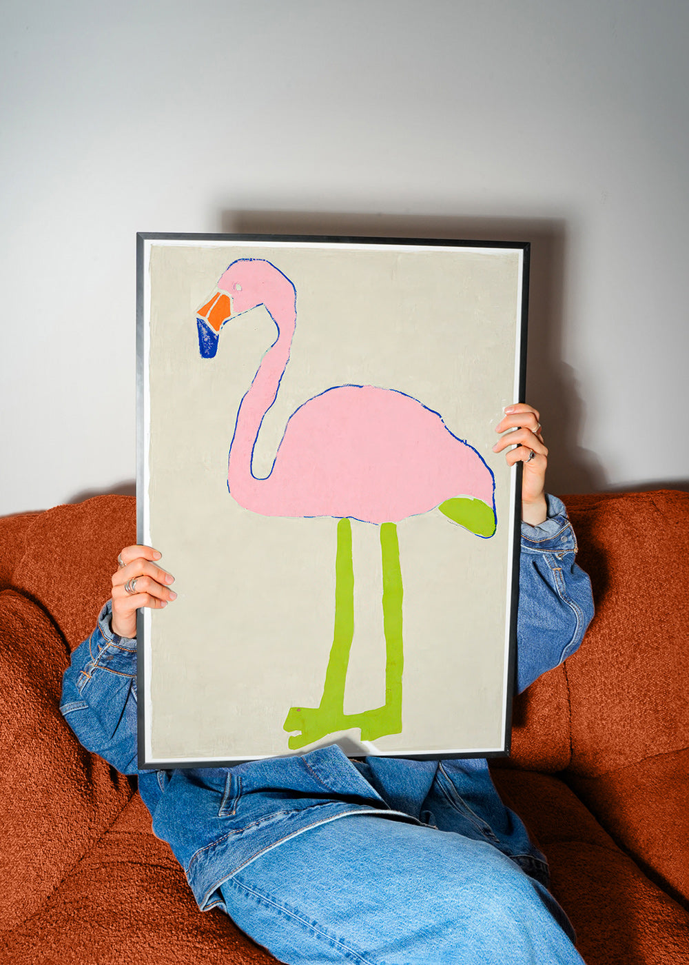 Rosa flamingo plakat