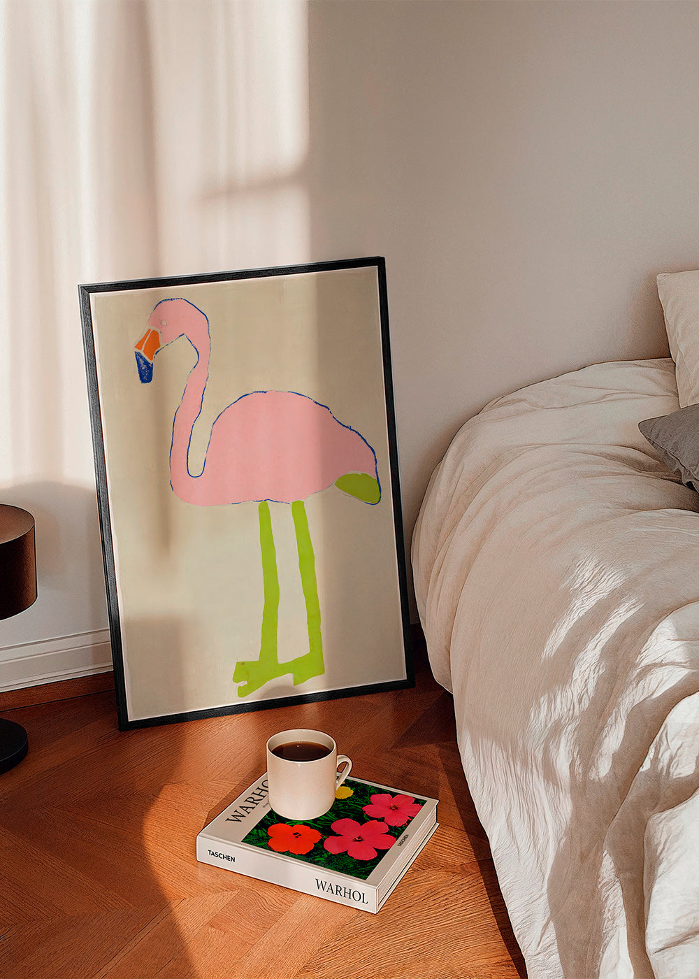 Rosa flamingo plakat