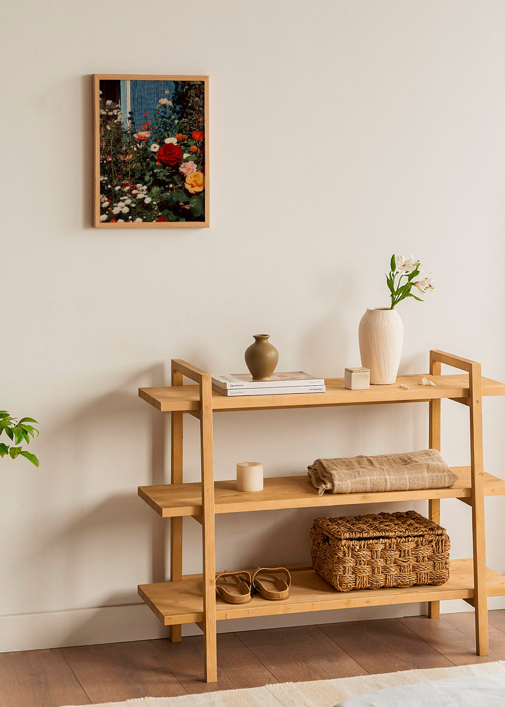 Botanisk plakat: blomstrende have