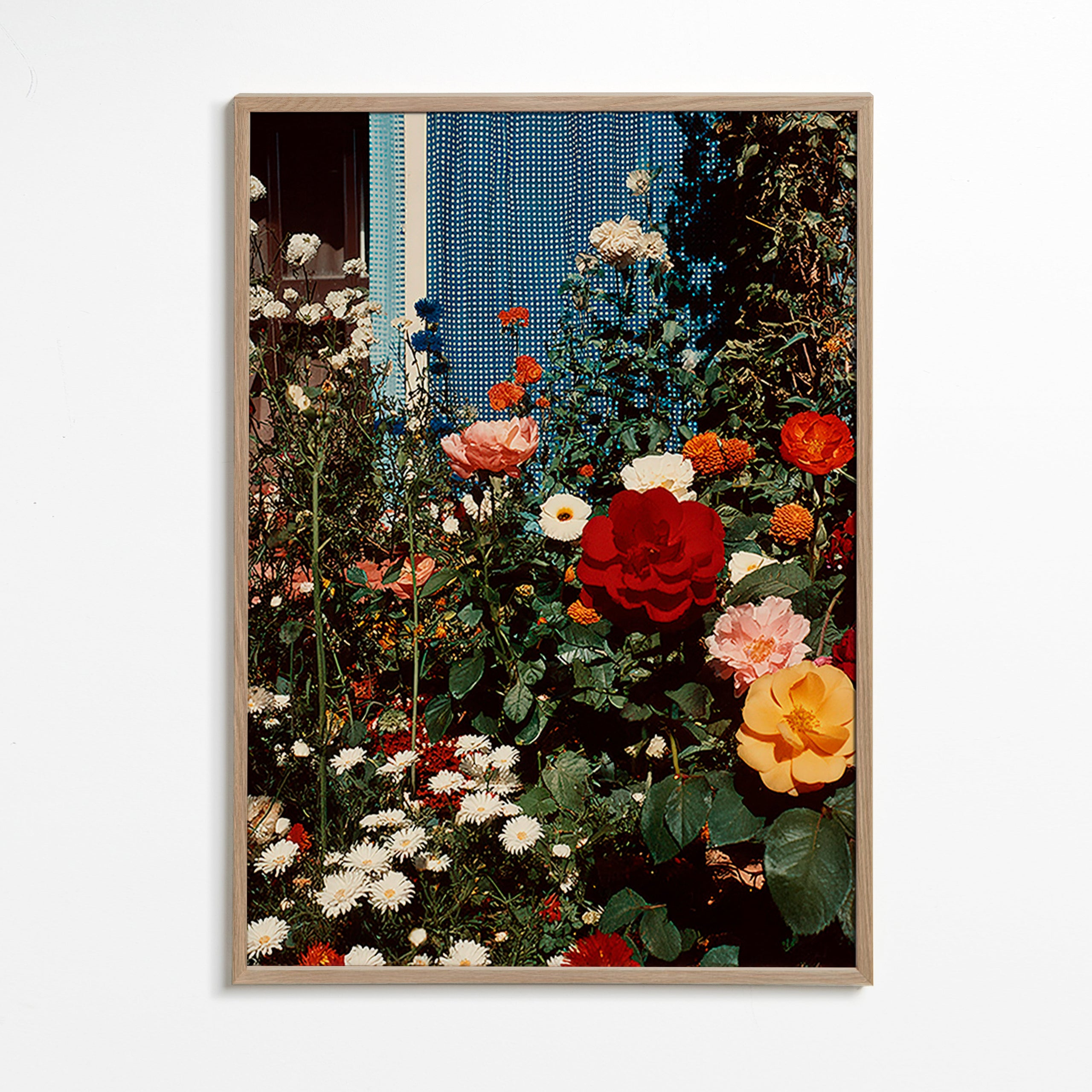 Botanisk plakat: blomstrende have