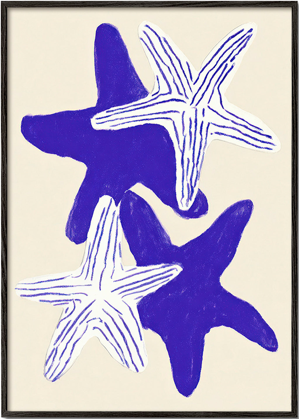 Søstjerner i indigo