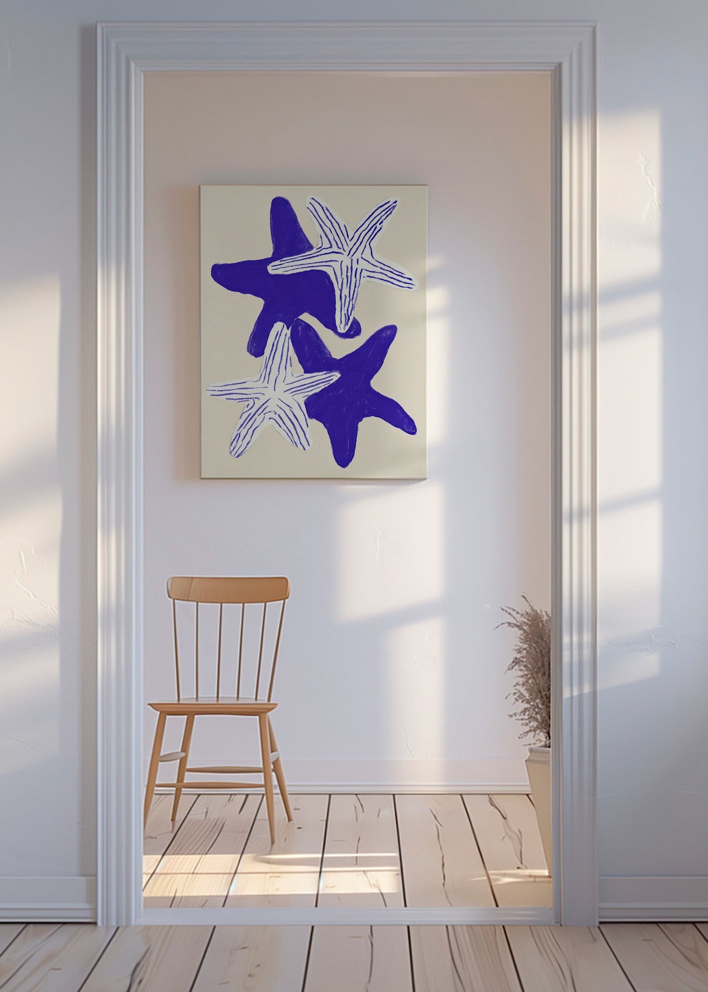 Søstjerner i indigo