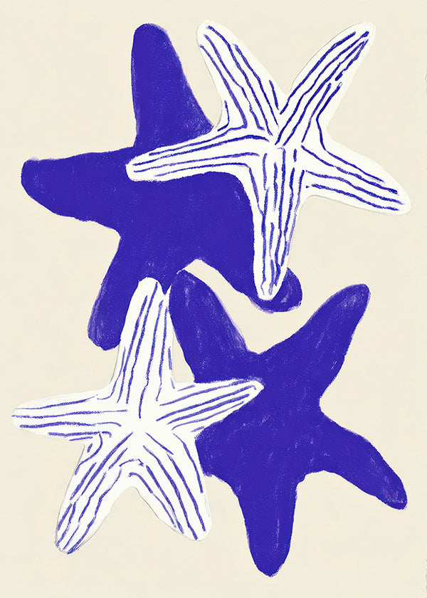 Søstjerner i indigo