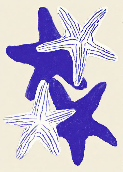 Søstjerner i indigo