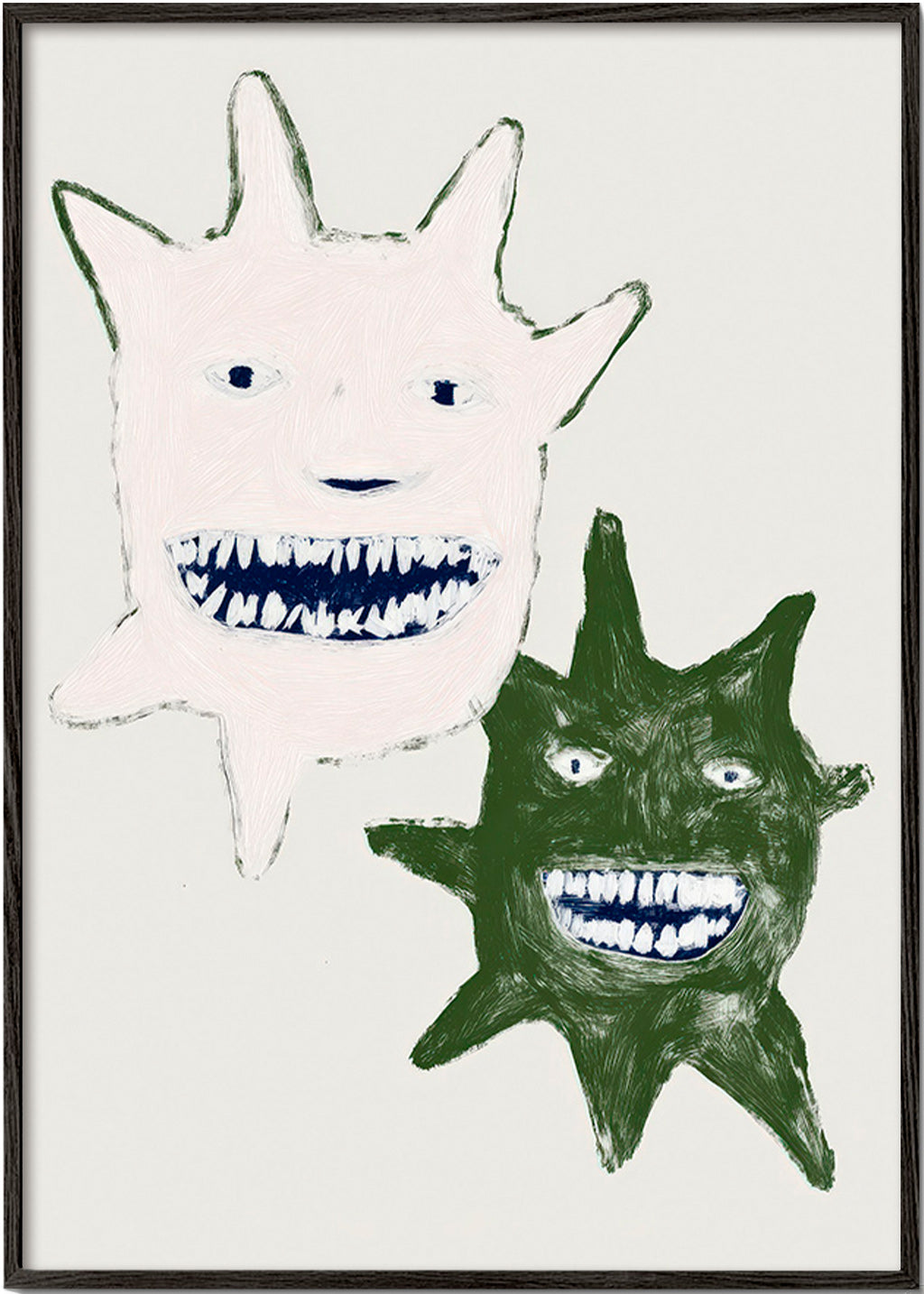 Illustration af tvillingemonstre