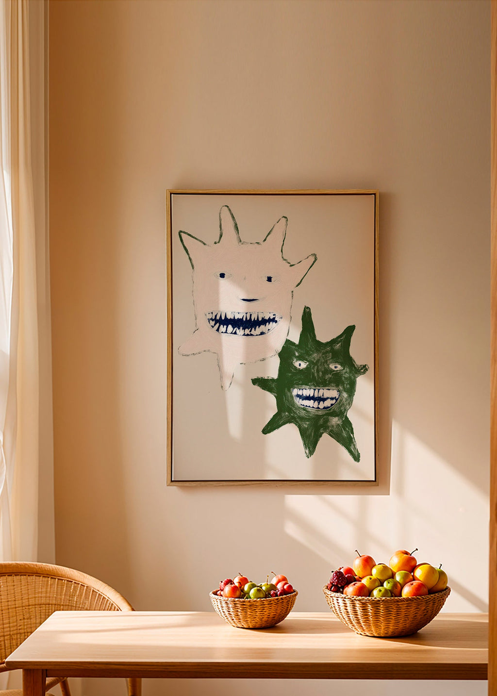 Illustration af tvillingemonstre