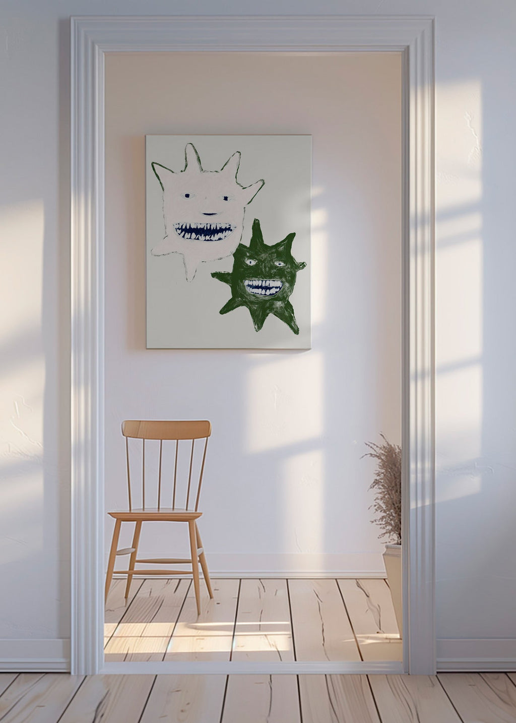 Illustration af tvillingemonstre