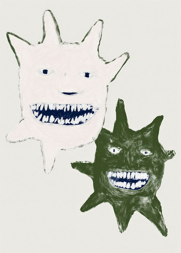 Illustration af tvillingemonstre