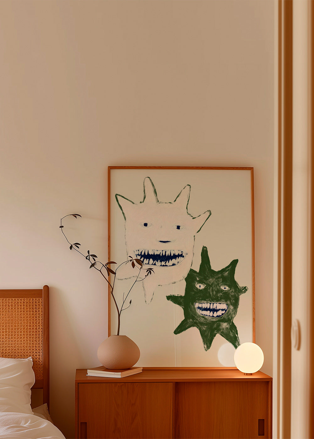 Illustration af tvillingemonstre