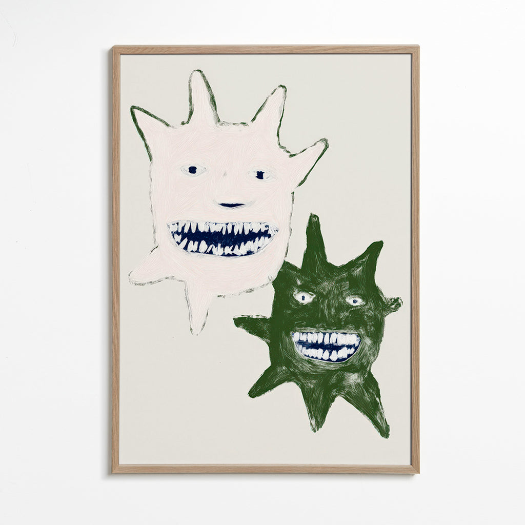 Illustration af tvillingemonstre