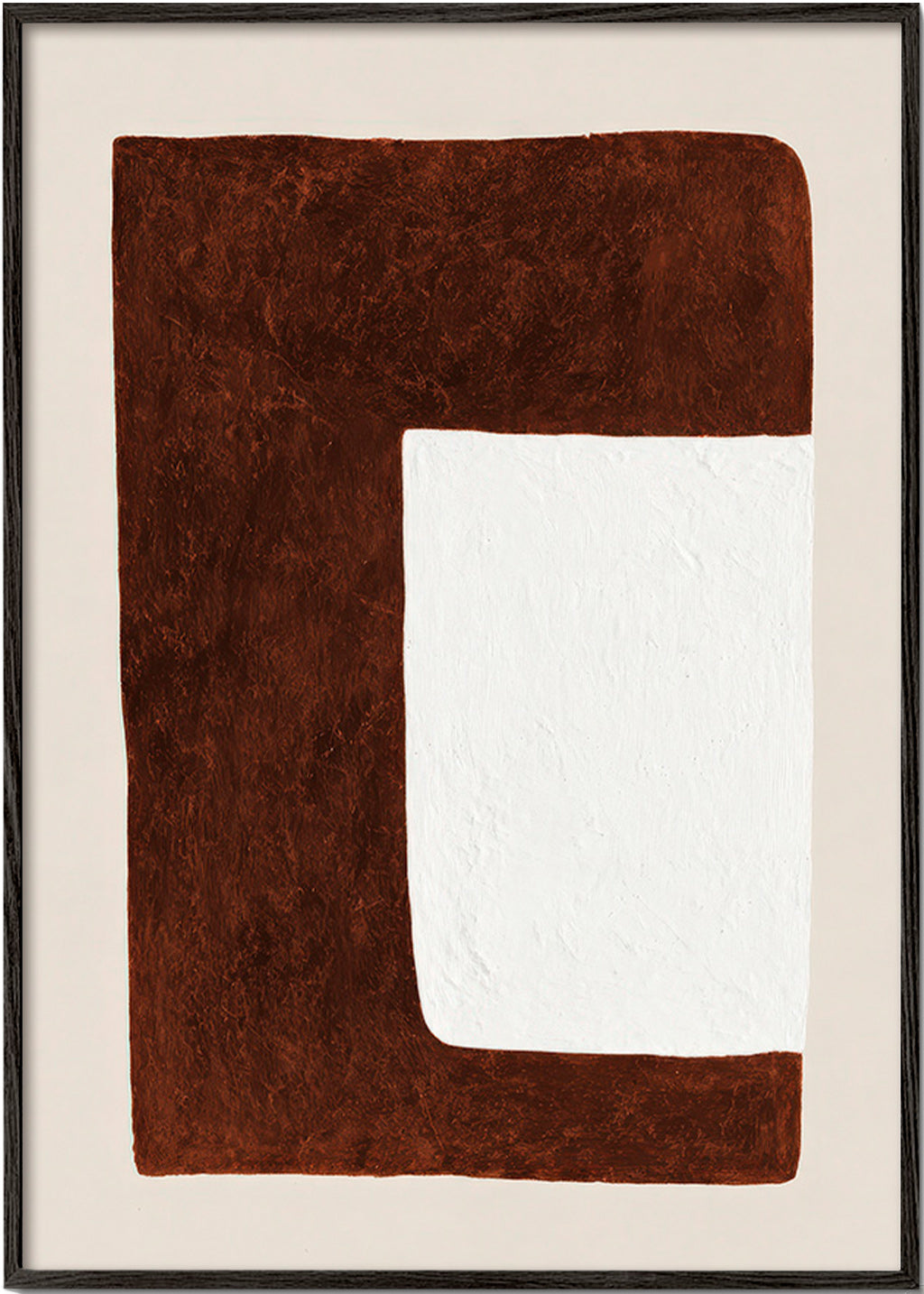 Abstrakt værk: Chokoladeform minimal