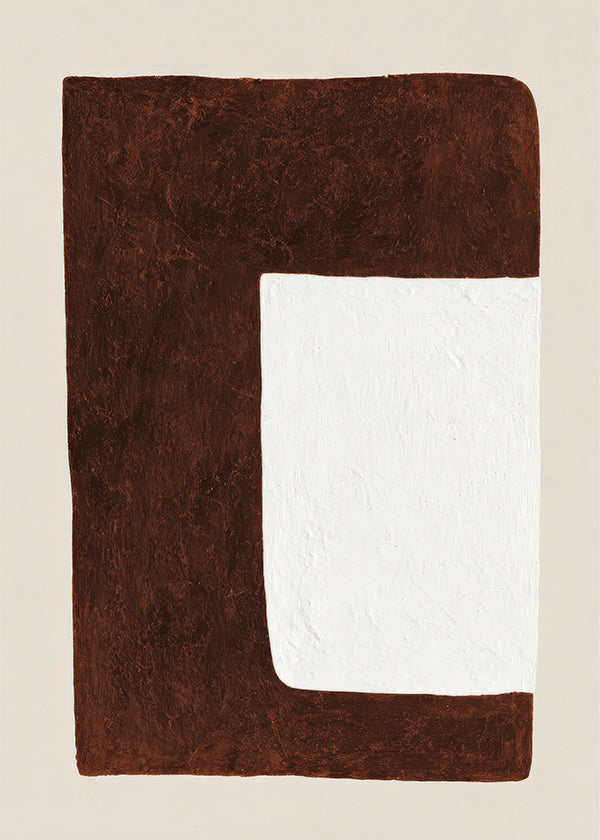 Abstrakt værk: Chokoladeform minimal