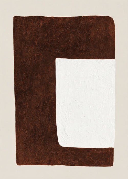 Abstrakt værk: Chokoladeform minimal