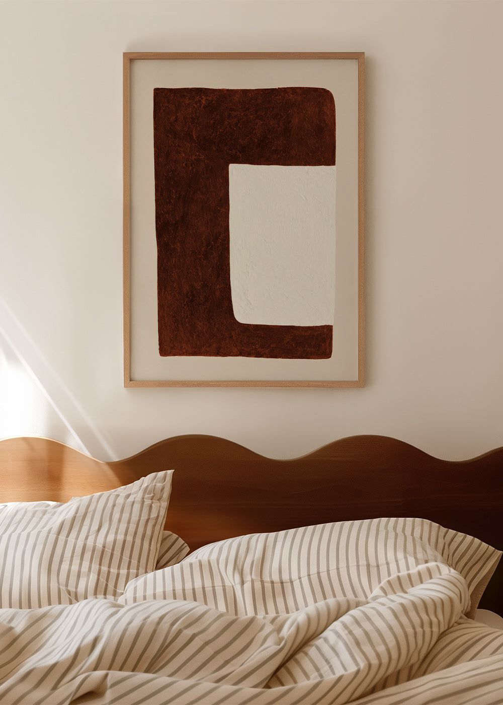 Abstrakt værk: Chokoladeform minimal