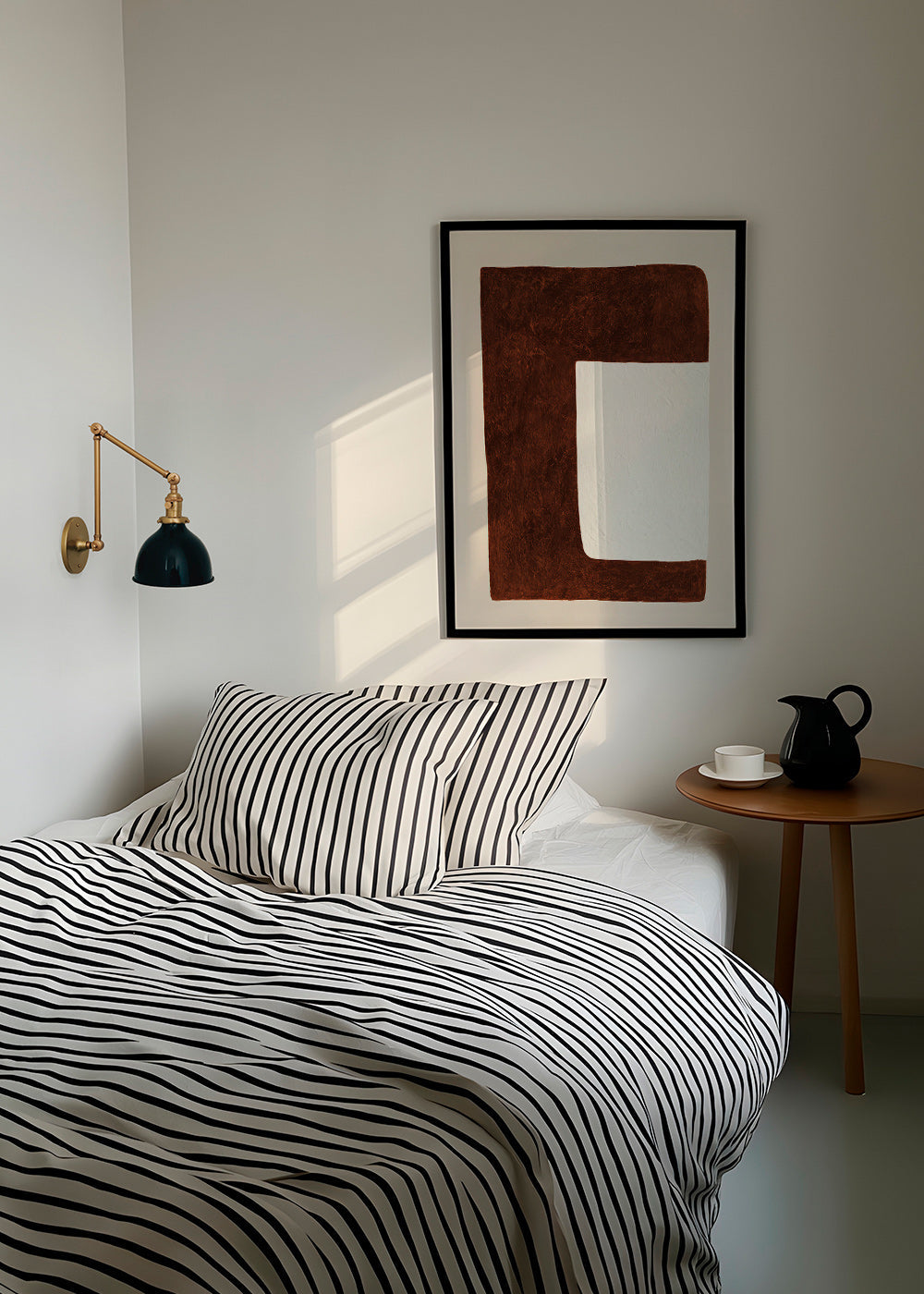 Abstrakt værk: Chokoladeform minimal