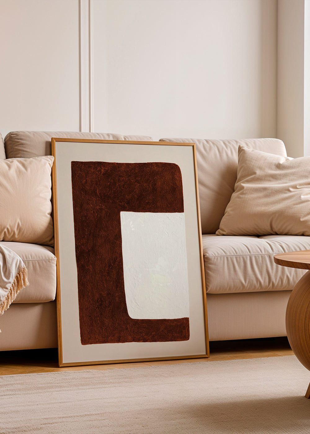 Abstrakt værk: Chokoladeform minimal