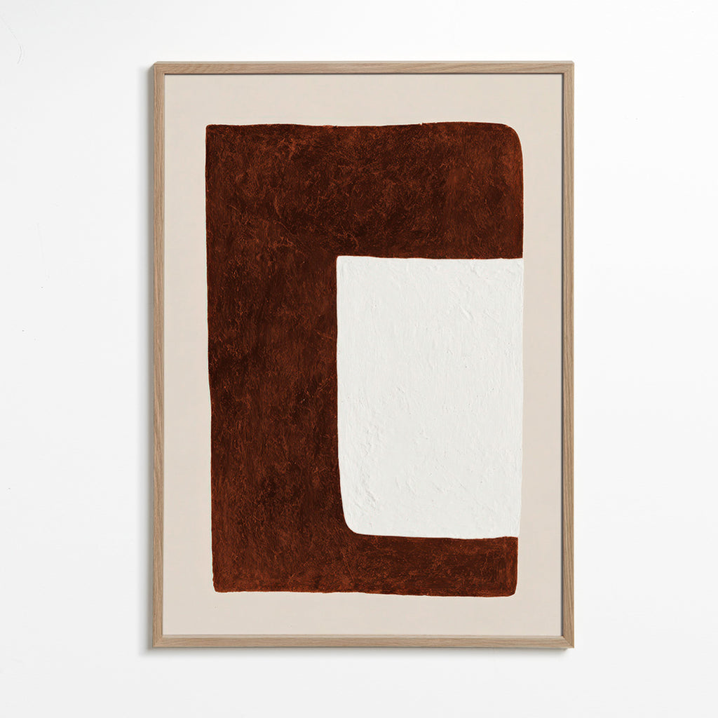 Abstrakt værk: Chokoladeform minimal