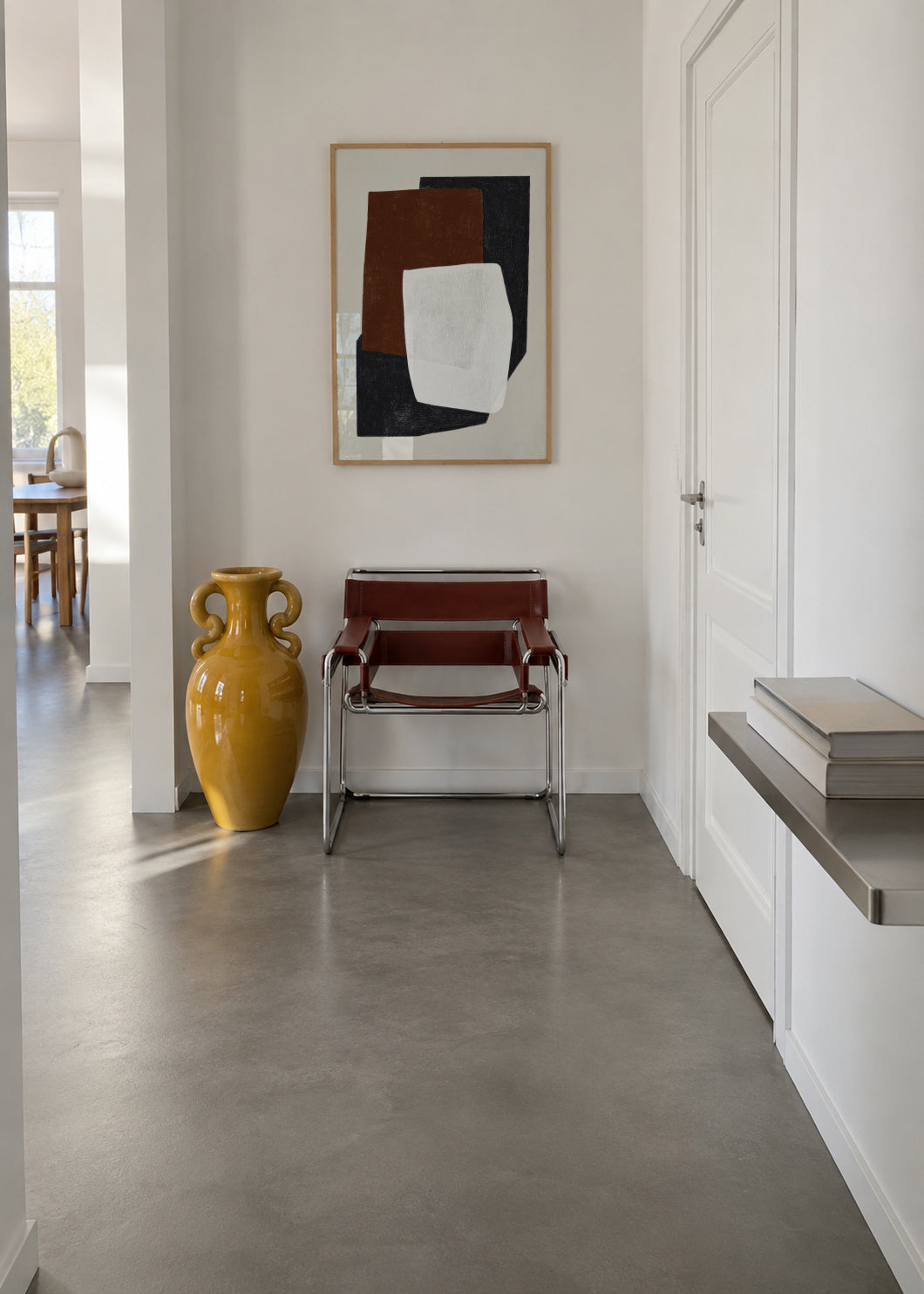 Stone Geometry - Framed poster in an interior