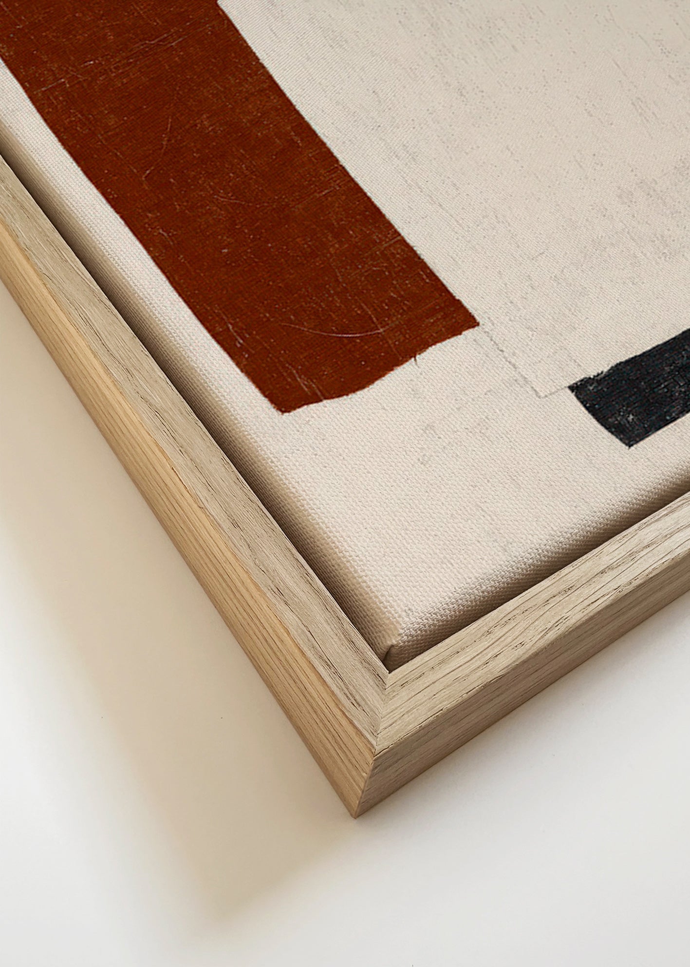 Abstrakt kunst med Rust-blokke