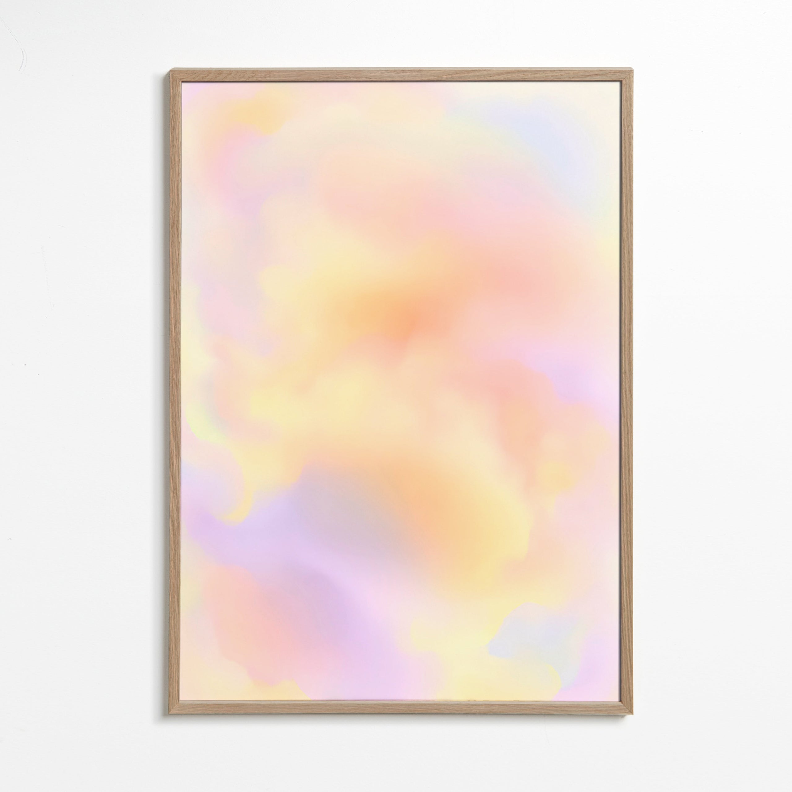 Abstrakt kunst pastel skyer