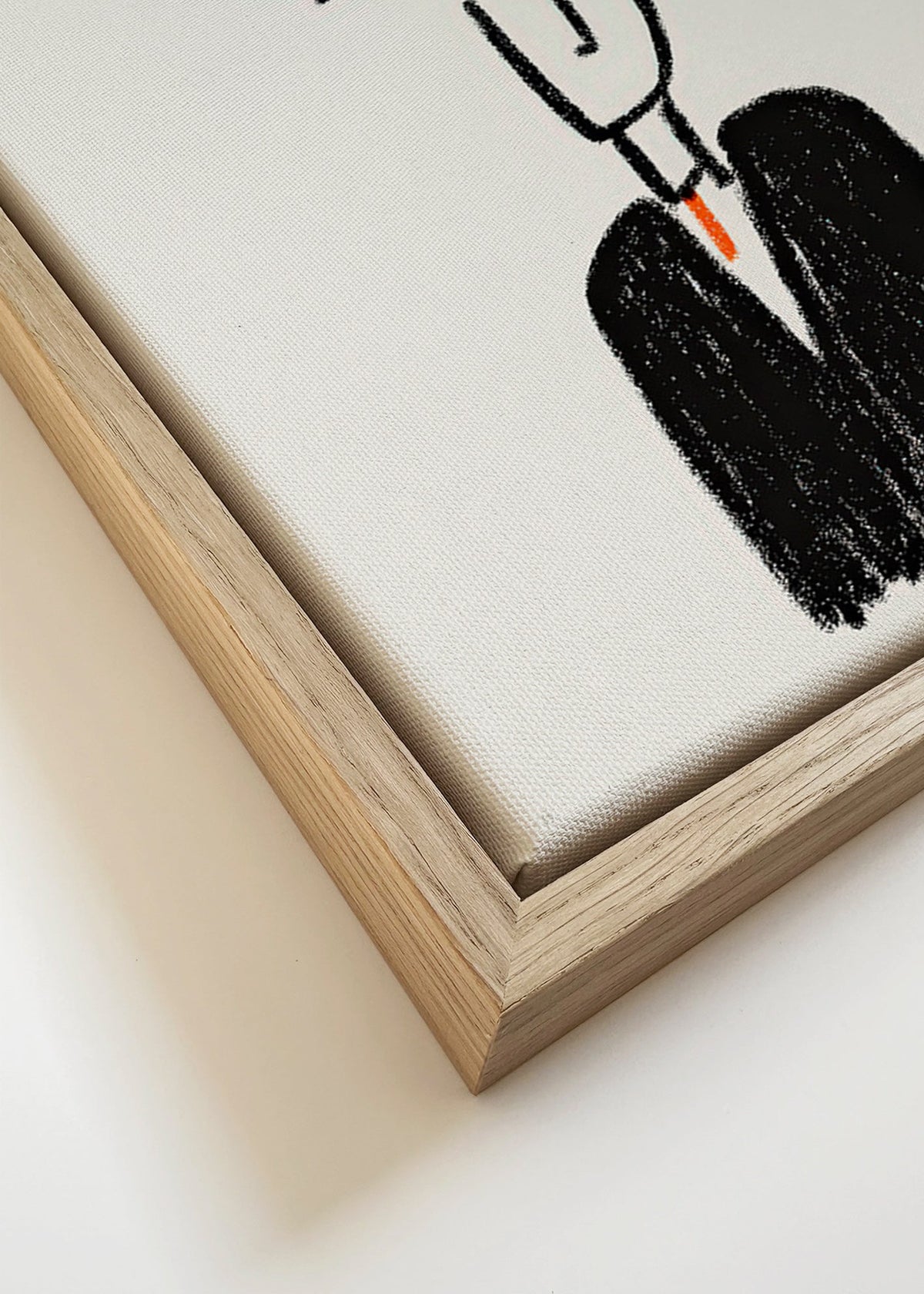 Minimalistisk illustration af figur med røg