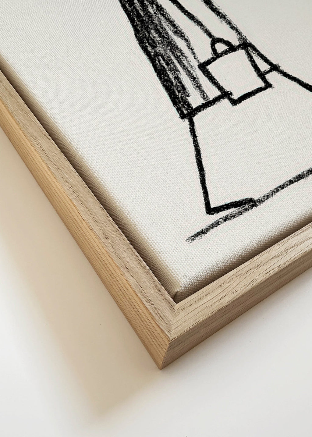 Minimalistisk illustration af gående ryger