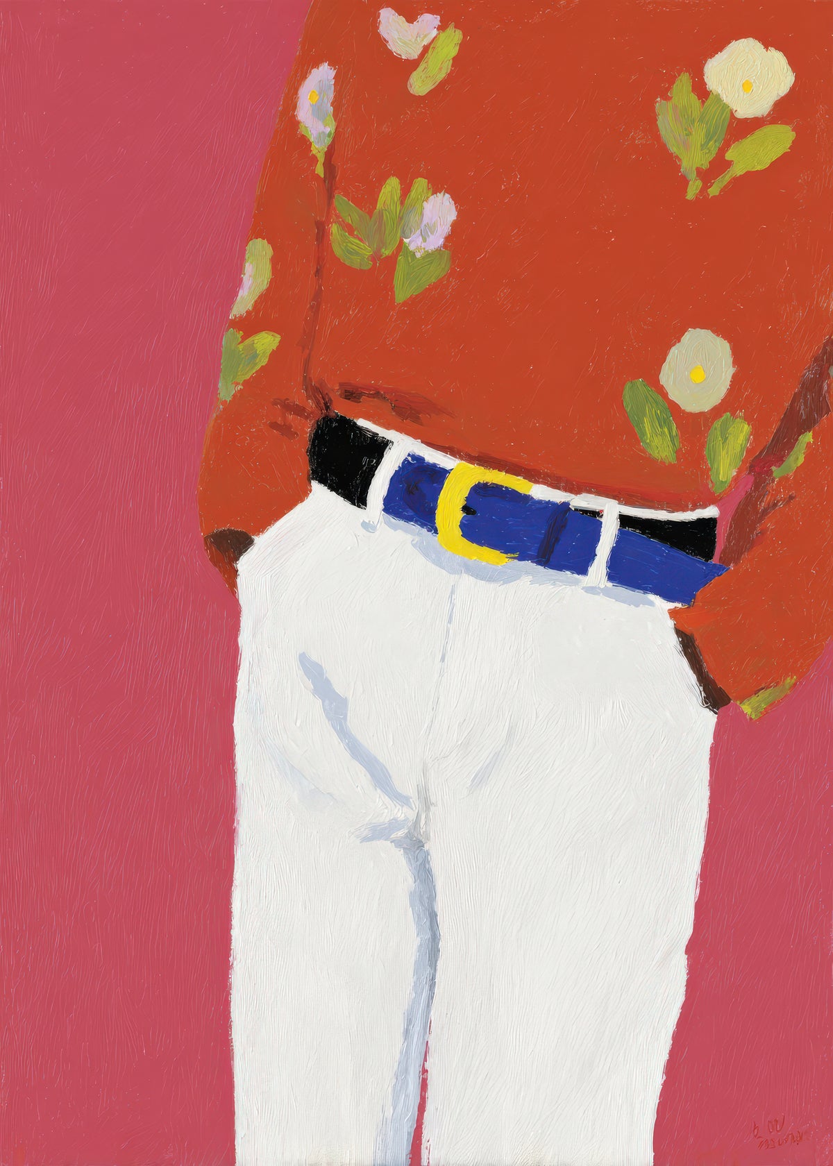 Floral Shirt - Unframed art print