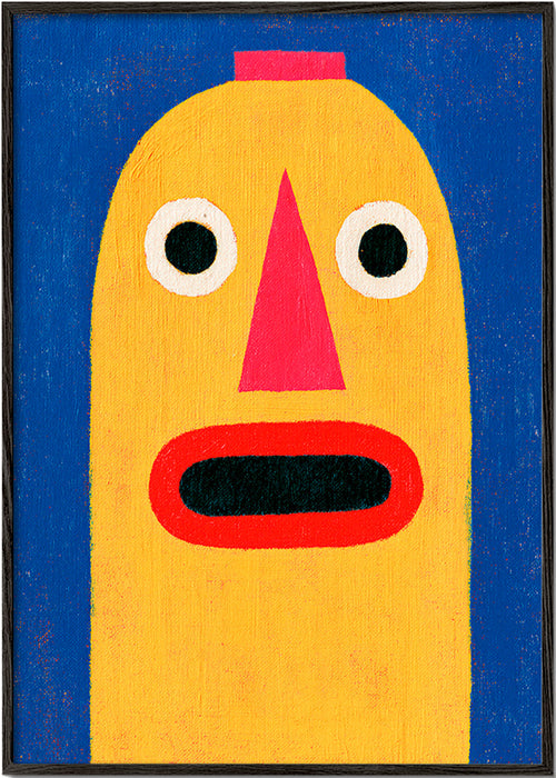 Illustration gul maske