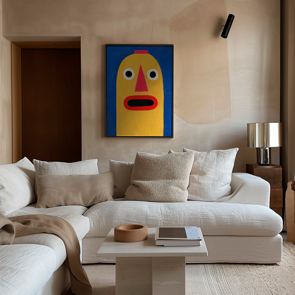 Illustration gul maske