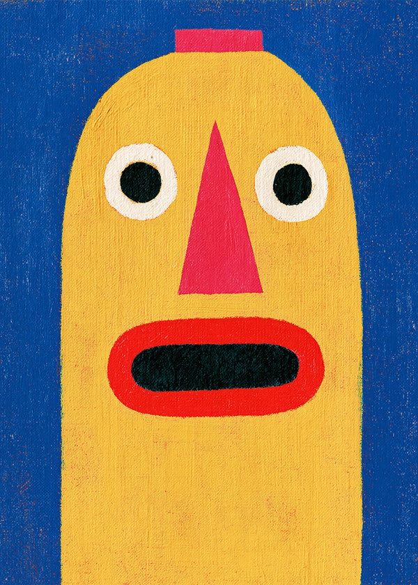 Illustration gul maske