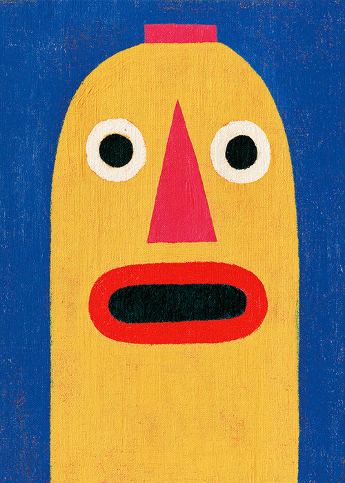 Illustration gul maske