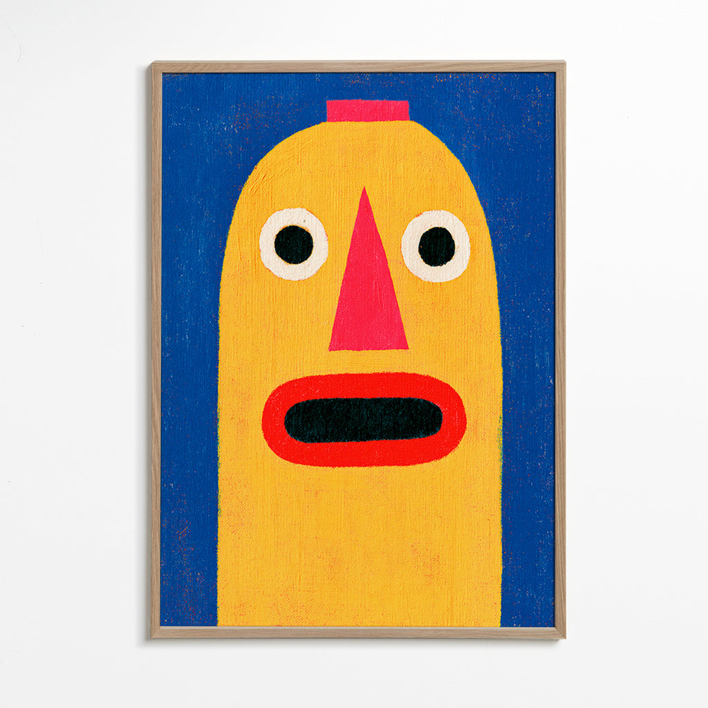 Illustration gul maske
