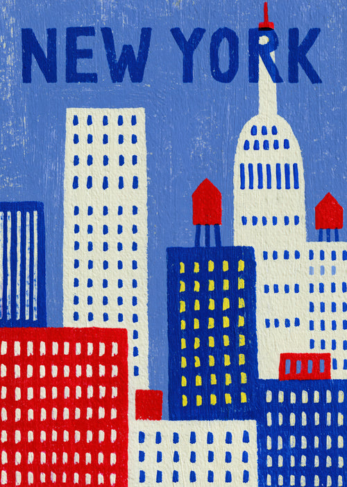 Manhattan Blue - Unframed art print