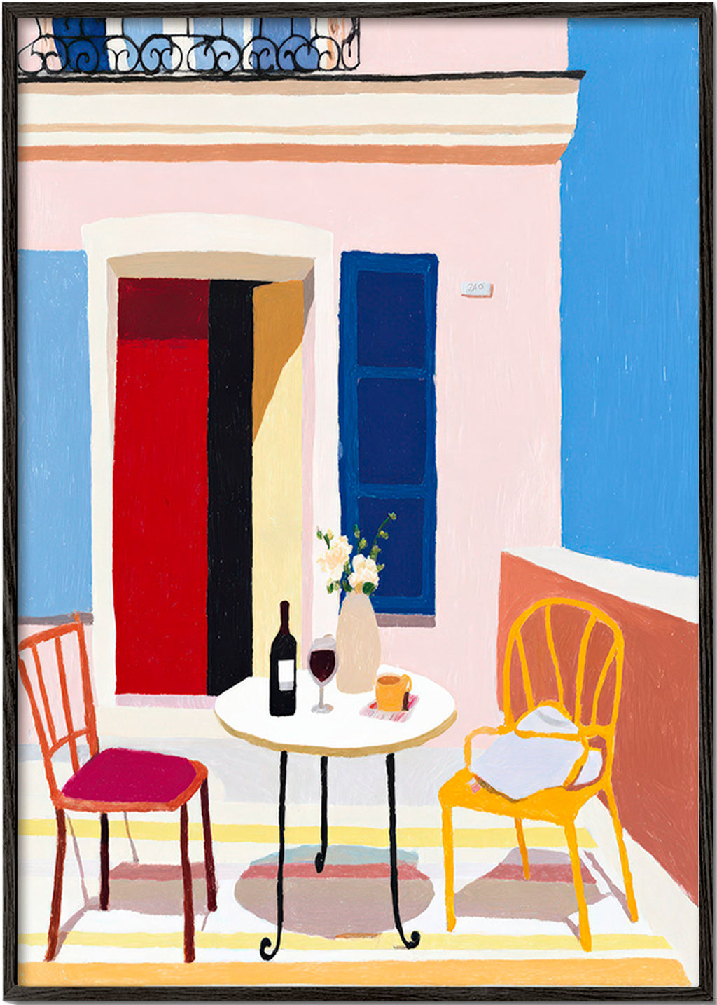 Køkkenkunst: italiensk altan med vin