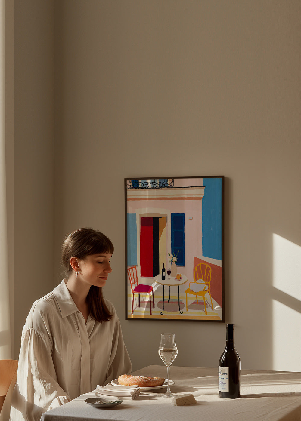 Køkkenkunst: italiensk altan med vin