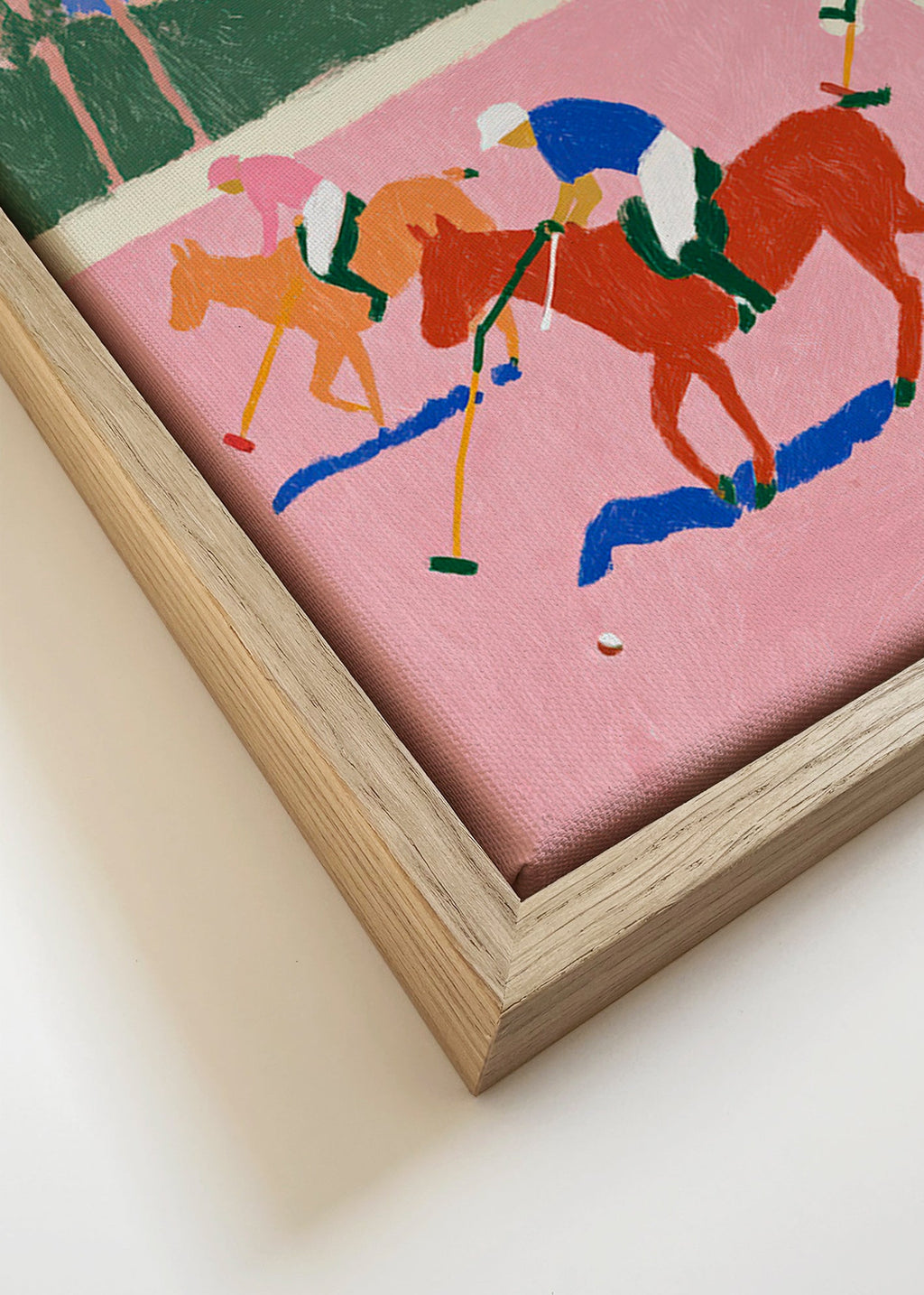 Polo sportmaleri i rosa