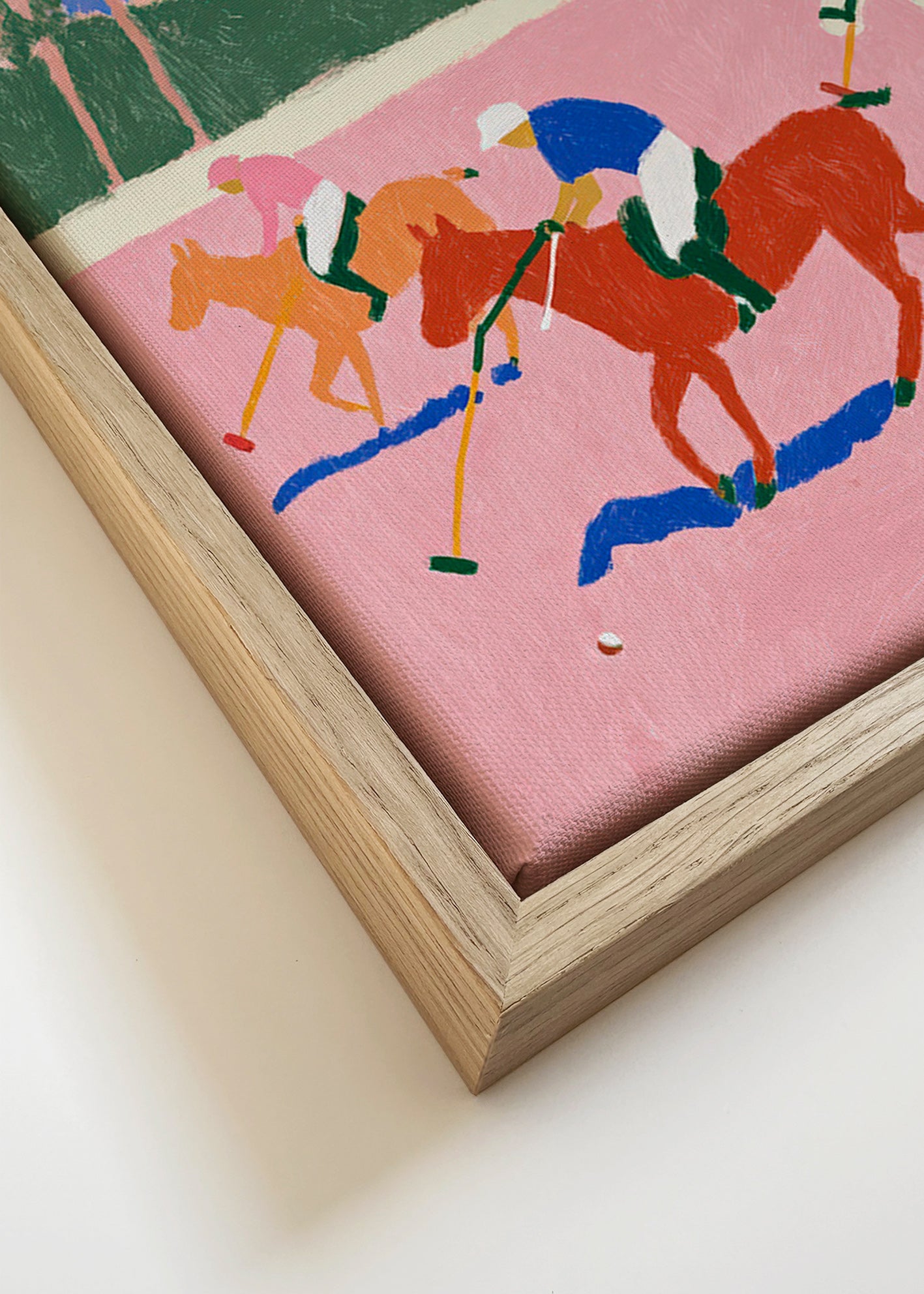 Polo sportmaleri i rosa