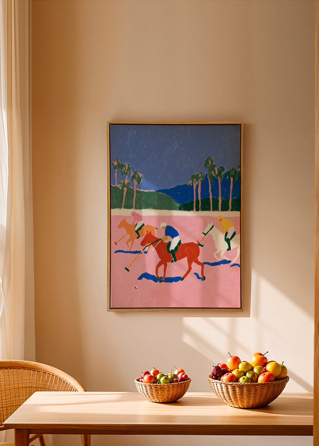 Polo sportmaleri i rosa