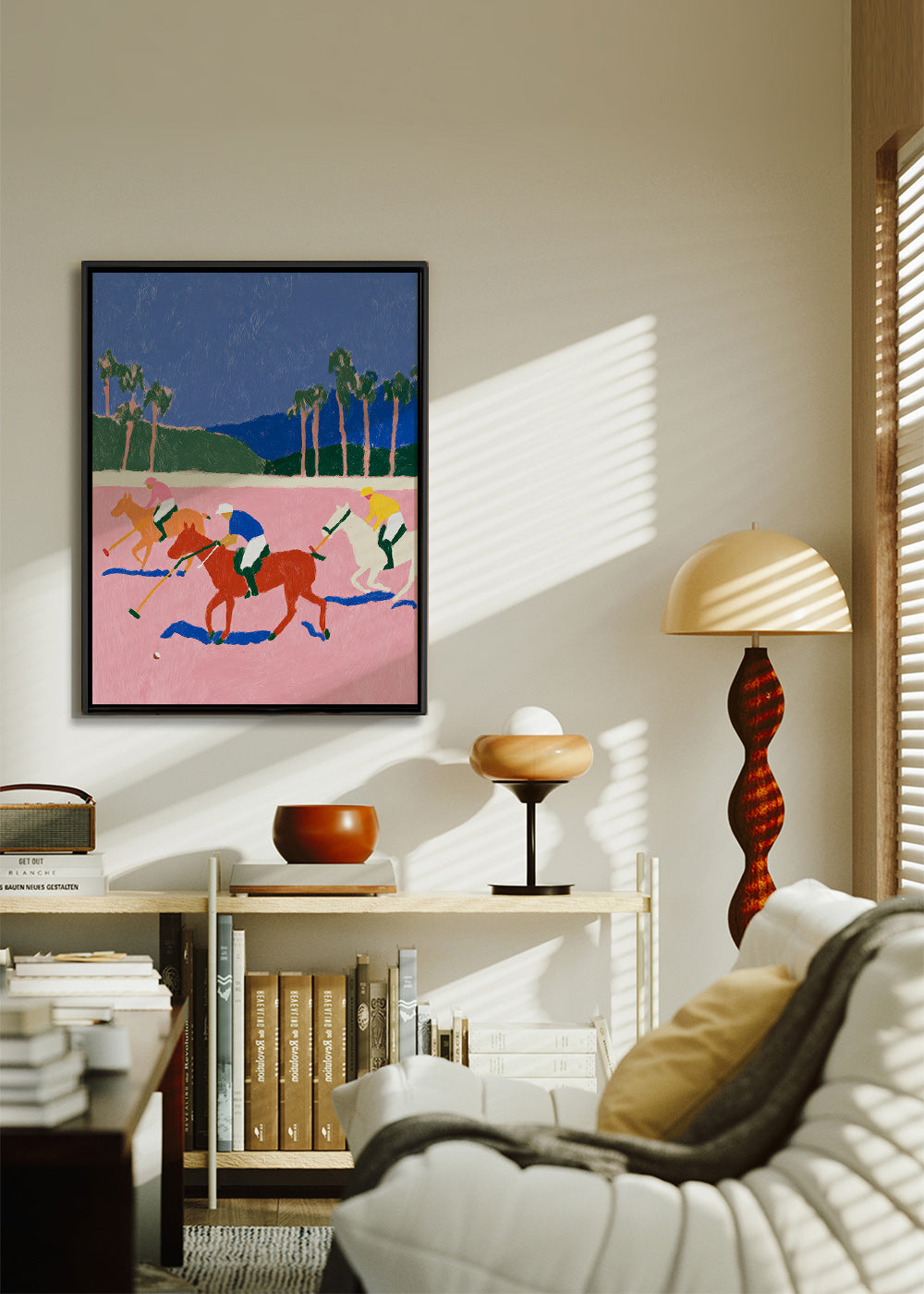 Polo sportmaleri i rosa