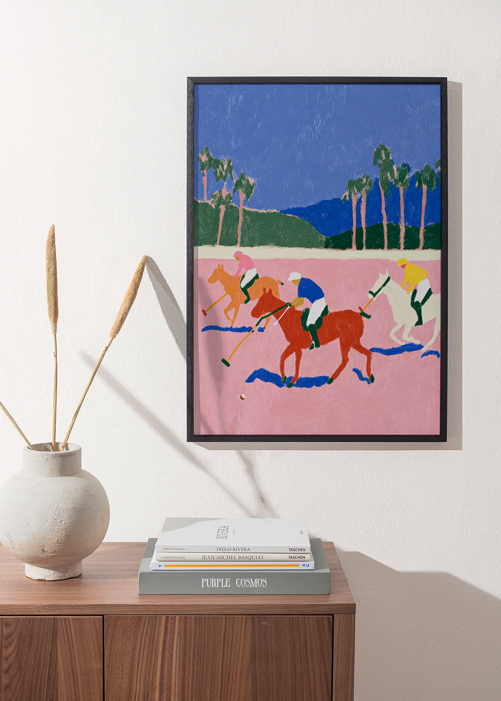 Polo sportmaleri i rosa