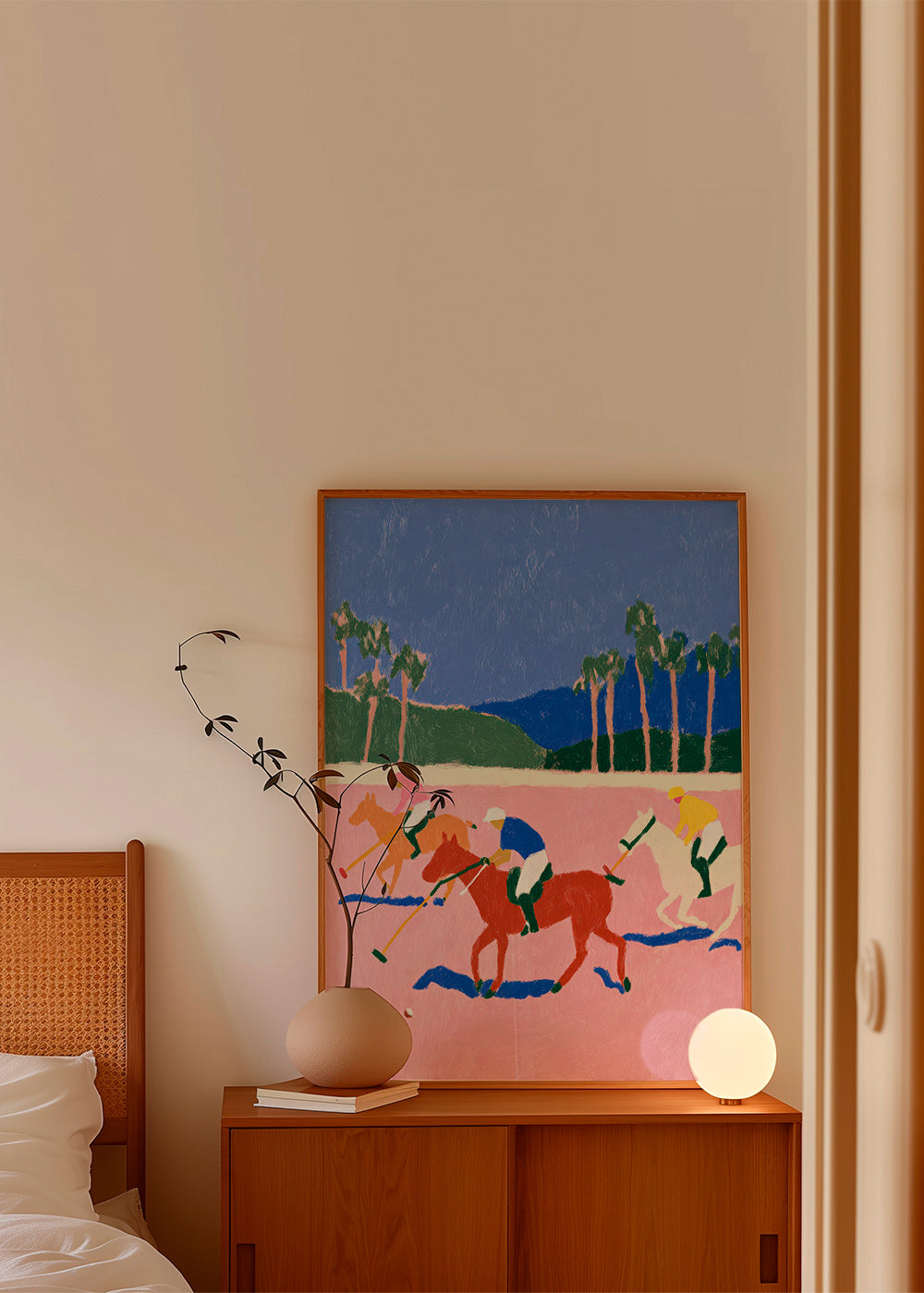 Polo sportmaleri i rosa