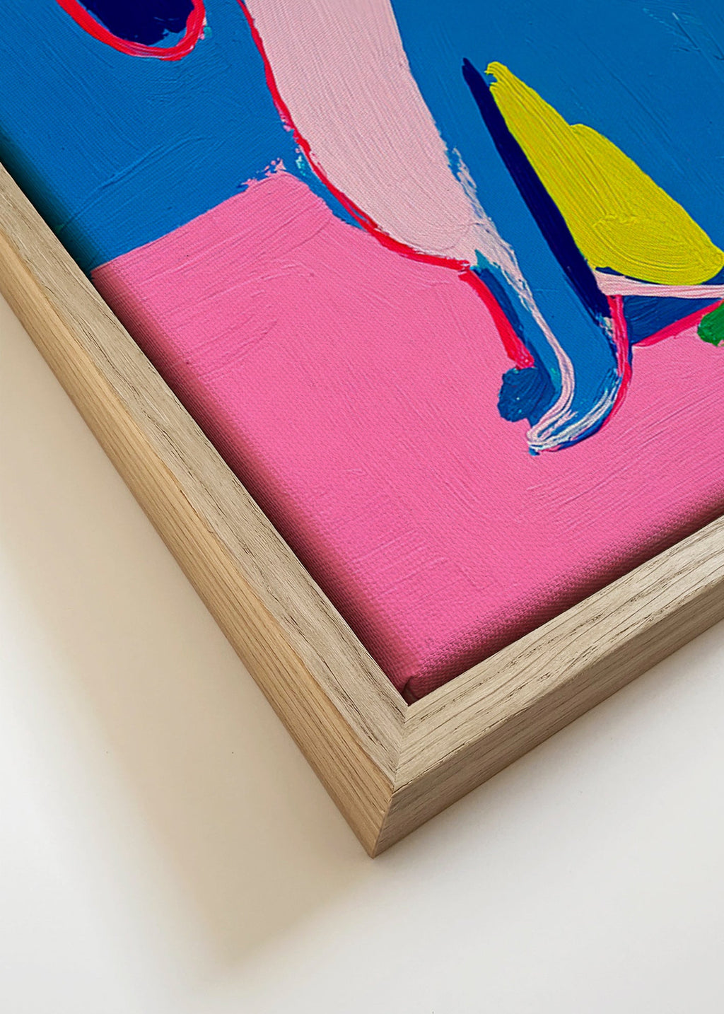 Kunst neon hund klare farver