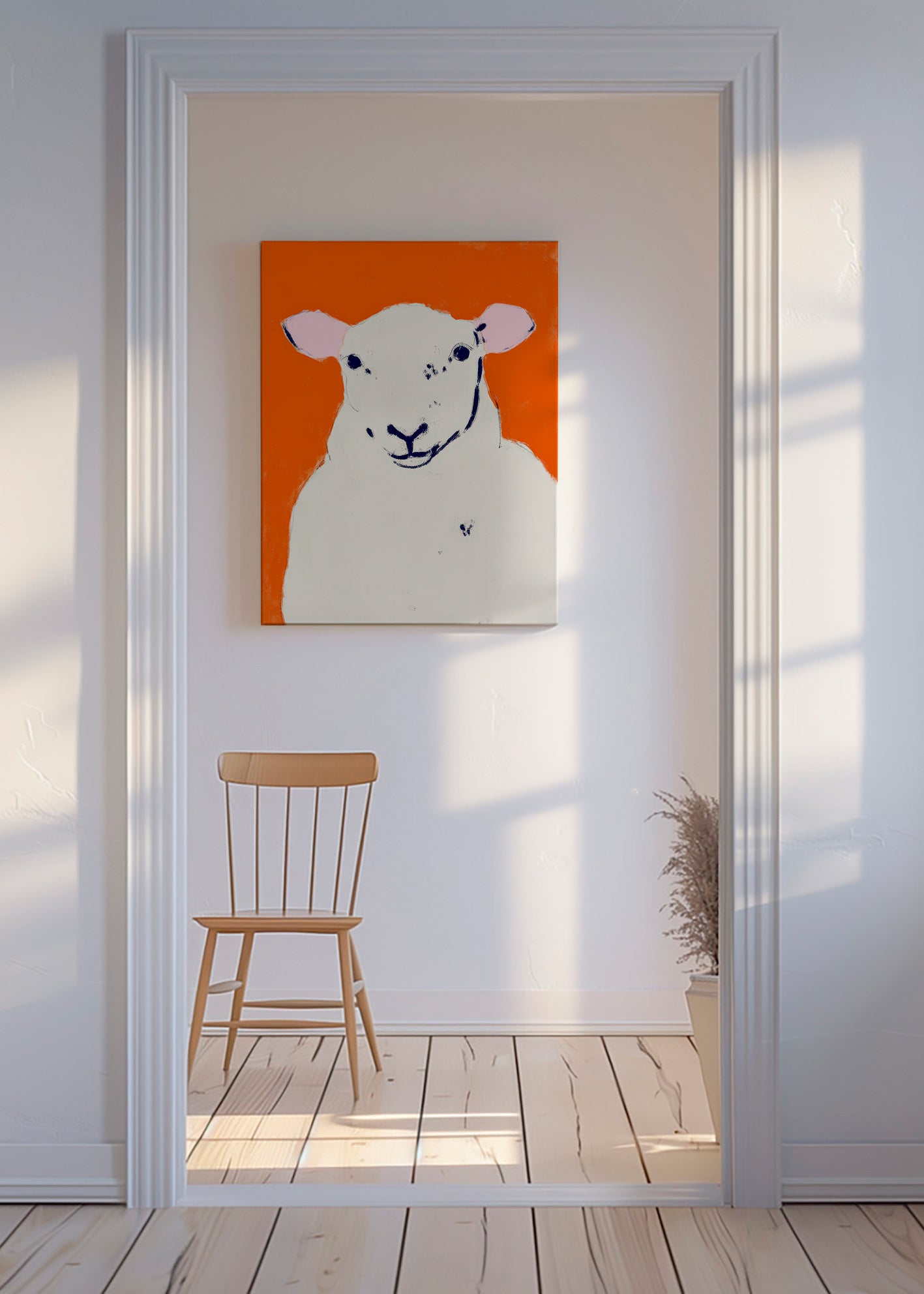 Billede hvid får minimalistisk