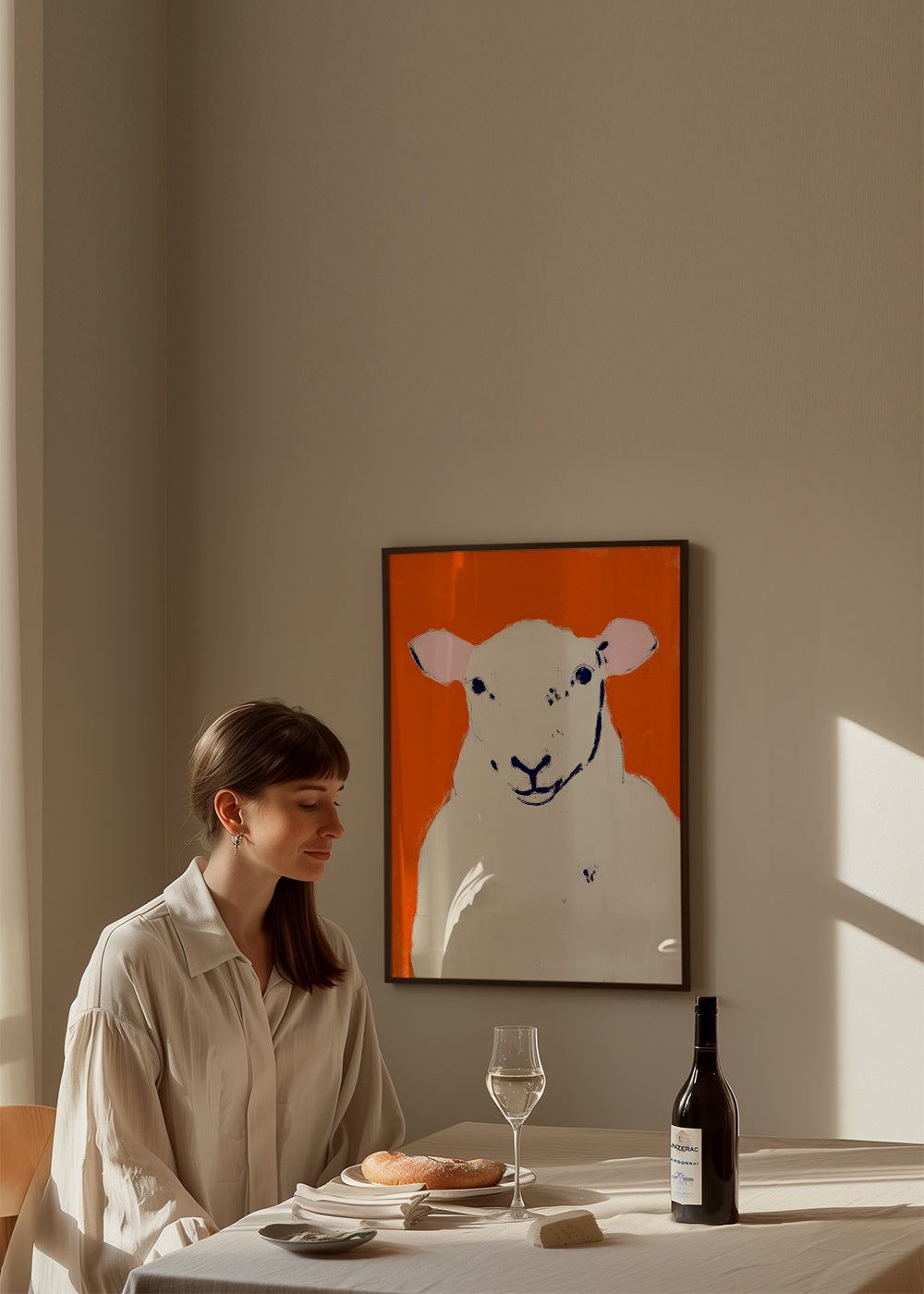 Billede hvid får minimalistisk