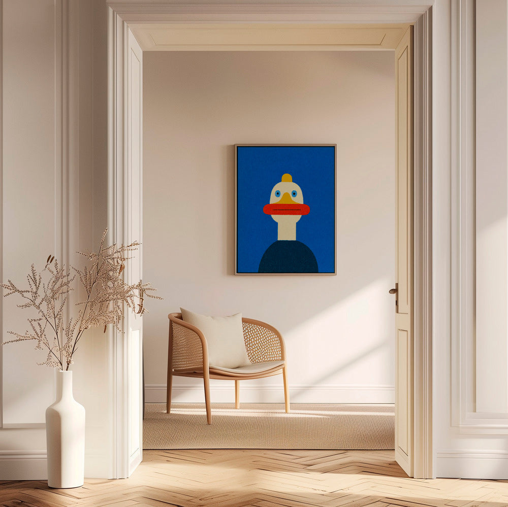 Plakat blå and illustration