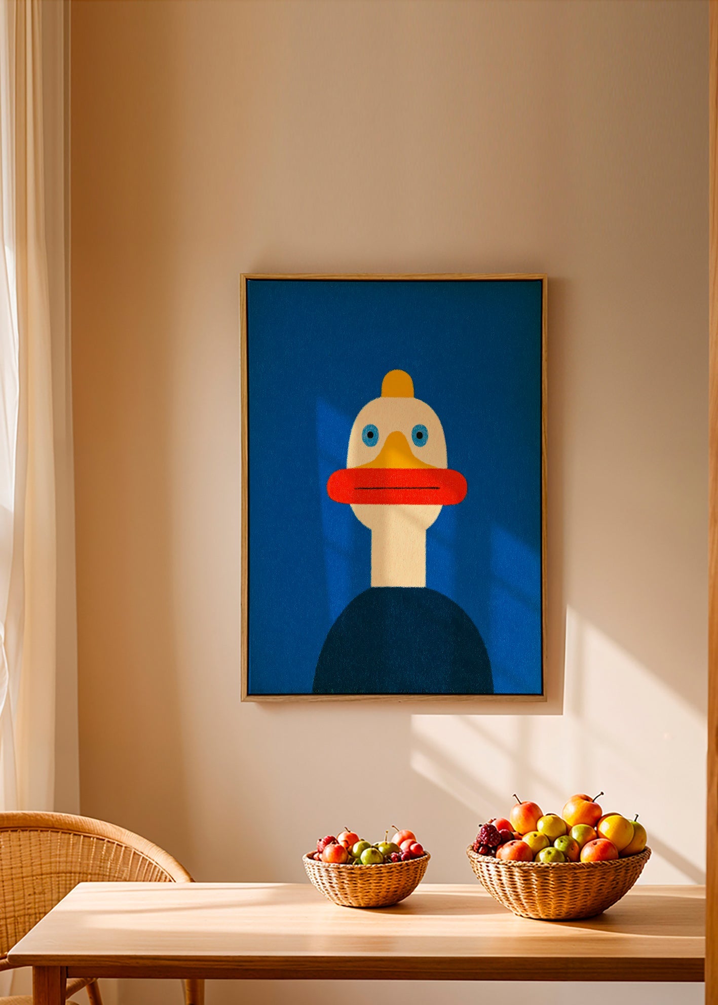 Plakat blå and illustration