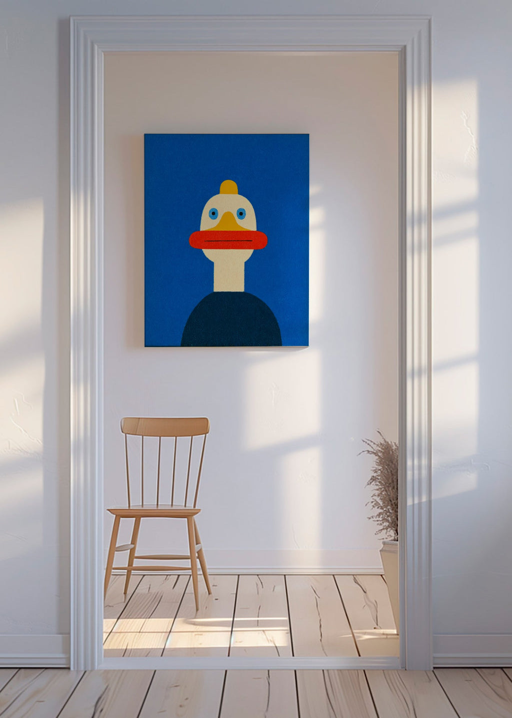 Plakat blå and illustration