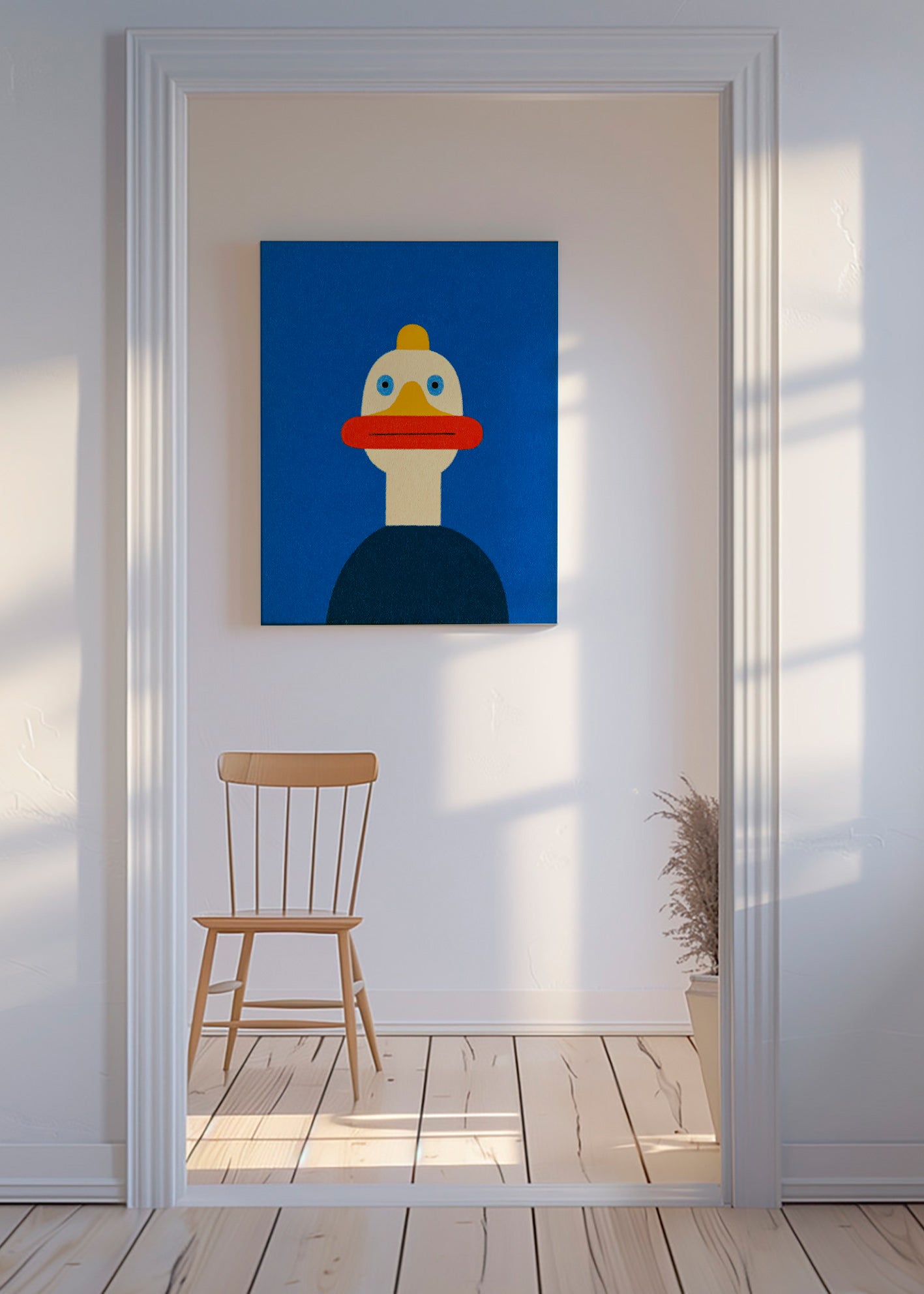 Plakat blå and illustration